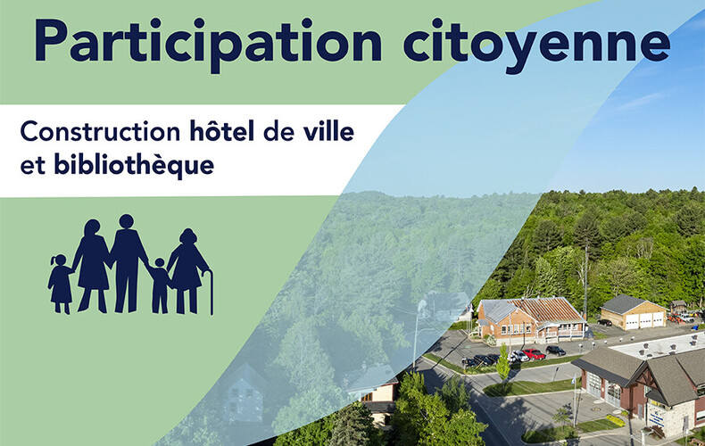 Participation citoyenne pour la construction de l'hôtel de ville avec espace bibliothèque