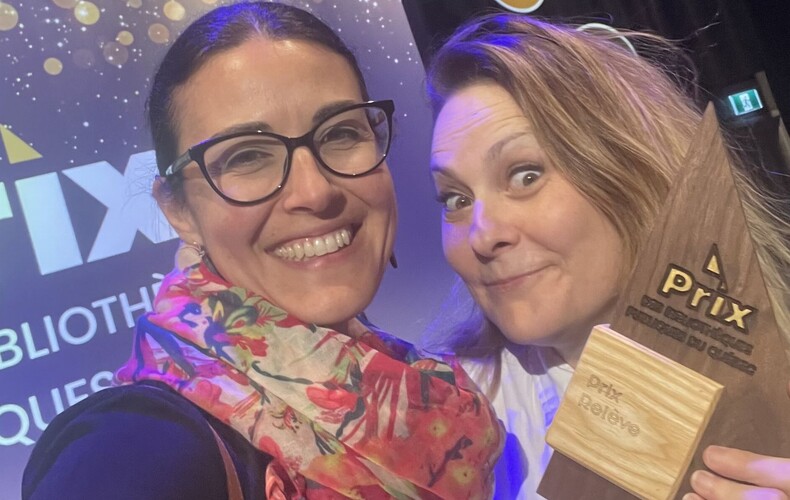 Prix de la Relève pour notre responsable de la bibliothèque, Véronique Bouchard !